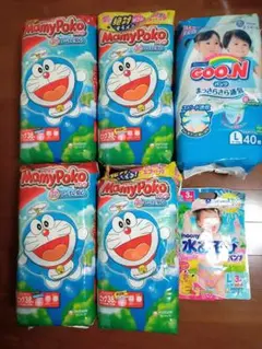 マミーポコパンツビッグ 4袋　 GOO.N パンツ L1袋　水あそびパンツL2枚のサムネイル