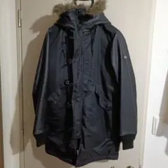 ヒステリックグラマー 【希少】 黒 フード付き モッズコート