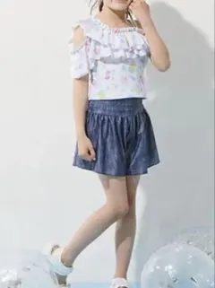 L(160cm) メゾピアノジュニア　スクール対応セパレートスイムウェア 紺 L(160cm) メゾピアノジュニア スクール対応セパレートスイムウェア 紺