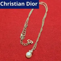 Dior ディオール ゴールド パール ヴィンテージ ネックレス レディース 