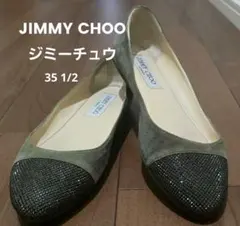 SALE✨ジミーチュウJIMMY CHOO オリーブグリーン フラットシューズ