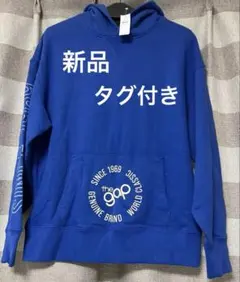 新品タグ付き　GAP メンズパーカー　XSサイズ　青
