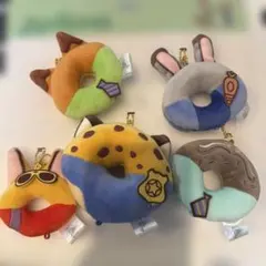 ズートピア ドーナツ ぬいぐるみキーホルダー キーチェーン チャーム
