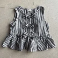 SHEIN ストライプ リボン付き トップス 4