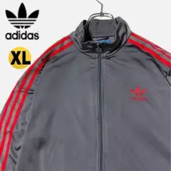 アディダス　刺繍　トレフォイルロゴ　ジャージ　トラックジャケット