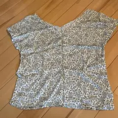 Agnès b. 花柄 半袖ブラウス サイズ1