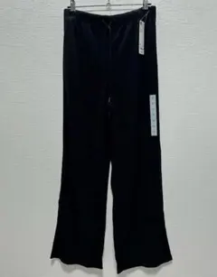 GU ブラック リブプルオンパンツ Mサイズ