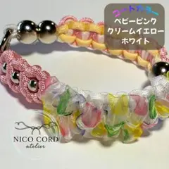 スマホストラップ ハンドストラップ パラコード リボン ハンドメイド　ピンク