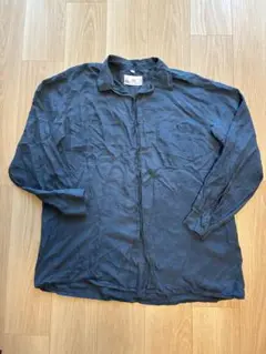 NEW FAST by C&A シアーシャツ 長袖 ブルー カジュアル　90s