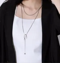 JEANASSIS ポイント2レンロングネックレス