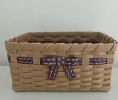 エコクラフト　小物入れ　バスケット