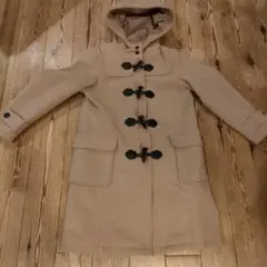 150cm 女児 LOVE TOXIC ベージュ コート フード付き