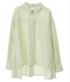 【美品】earth music&ecology ストライプ長袖シャツ