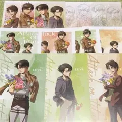 進撃の巨人　past and future ポストカード　リヴァイ　エレン　★