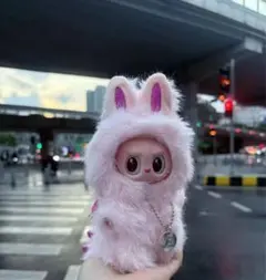 ジモモ　海外限定の虹色 ウサギコスチューム キーホルダー1 ジモモ 海外限定の虹色 オリジナル商品シリーズ キーホルダー