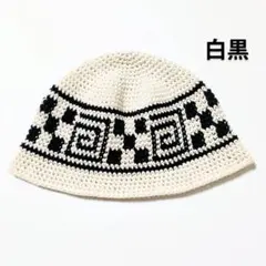 クラッシャーハット バケットハット ビーニー帽子 古着 グランジ クロシェハット