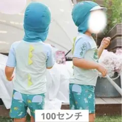水着 男の子 3点セット ベビー 恐竜 スイミング 半袖 ラッシュガード 海水浴