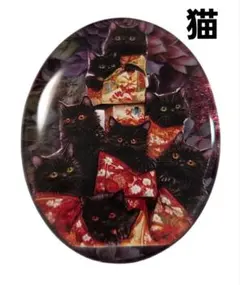 黒ねこさんだらけ★レジンネックレス　　ねこレジンネックレス