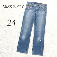 ミスシックスティ デニム ジーンズ ストレート ダメージ加工 ヴィンテージ