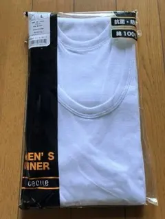 メンズ　タンクトップ Lサイズ 2枚入り ホワイト　セシール　ランニング