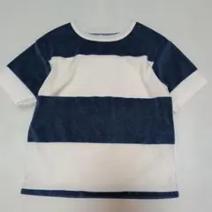【新品】110くらい★銀座サエグサ★異素材ミックス！ボーダーＴシャツ★5歳のサムネイル