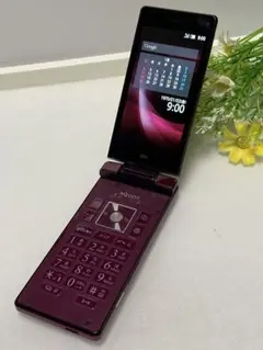 SHARP AQUOS K SHF32 ボルドー au 4G LTE 折りたたみ