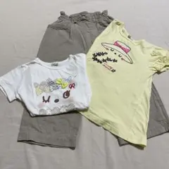 KP Tシャツ 2枚・ワイドパンツ3点セット 130cmのサムネイル