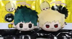 僕のヒーローアカデミア　フェイスぬいぐるみキーホルダー　緑谷出久＆爆豪勝己