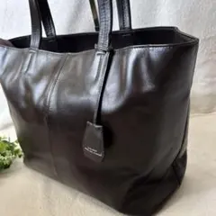 美品✨ユナイテッドアローズ レザー トートバッグ 肩掛け A4 ダークブラウン