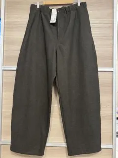 ユニクロ　XL　ブラッシュドスウェットワイドパンツ　ブラウン