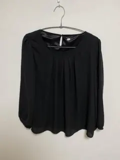 ブラック　フォーマル/オフィス　ブラウス　LLサイズ