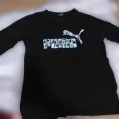 PUMA ブラック 長袖カットソー