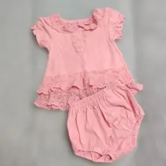 ベビー服 ピンク レース セットアップ 80cmのサムネイル