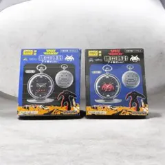 新品・ 미사용 に近い TAITO スペースインベーダー懐中時計 ゲオ限定ver.