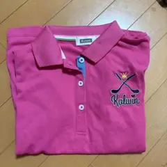 美品 Kolwin レディース ゴルフウェア ポロシャツ ピンク