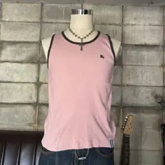 BURBERRY BLACK LABEL タンクトップ　00s ストリート　短丈