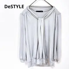 DeSTYLEトップス　38サイズ　七分丈　フォーマル　グレー　薄手　夏服