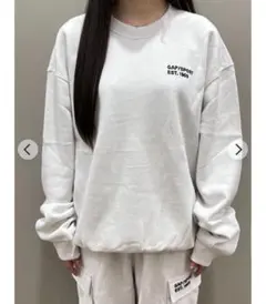 最終値下げ‼️GAPホワイト スウェット(1000円分プレゼント付き)