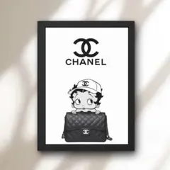 ベティちゃん CHANEL風 パロディ A4 フレーム付
