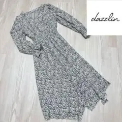 dazzlin 花柄 長袖 ロングワンピース