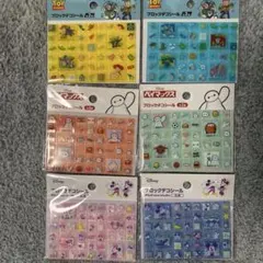 ブロックデコシール トイストーリー　ミッキーミニー　ベイマックス　タイルシール