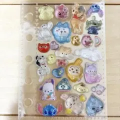 27枚入り　ボンボンドロップシール　おすそ分け　ディズニー　サンリオミニ　しずく