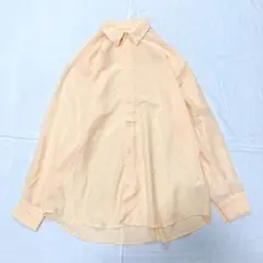 【美品】GU ジーユー　メンズ　シアーオーバーサイズシャツ　Sサイズ　男女兼用のサムネイル