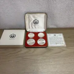 1976年 カナダ モントリオールオリンピック 記念銀貨 4枚セットのサムネイル