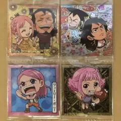 にふぉるめーしょん ワンピース大海賊シールウエハース 12 SP ￼4枚セット