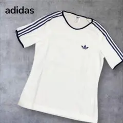 希少品✨【adidas】ヴィンテージ　フランス製　デッドストック　ラインTシャツのサムネイル