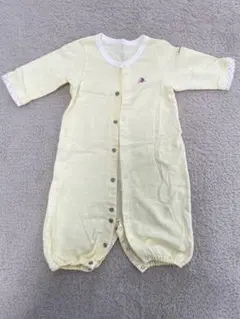 ミキハウス イエローロンパース 50〜60