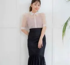 新品タグ付き Noela ノエラ シアーパワショルシャツ ブラウスのサムネイル
