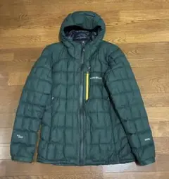 【極美品】モンベル イグニスダウンパーカー S 1000FP ゴアテックス 青緑 最高峰のダウン】1000FPの超高品質でコスパ抜群「イグニスダウン