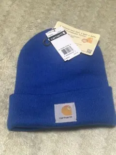 【1月中で出品終了】Carhartt 青 ニット帽